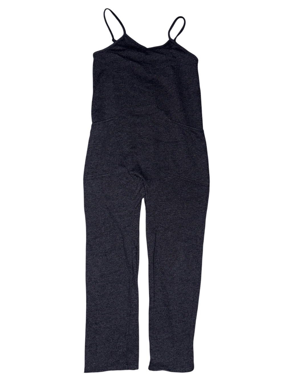 Grayson Social Girls' Charcoal Spaghetti-Strap Jumpsuit